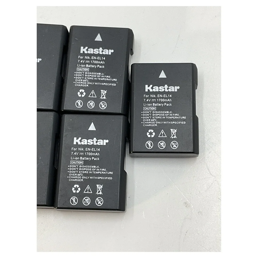 Kastar EN-EL14‎ Li-ion Battery Pack 7.4V 1700mAh Lot of 7